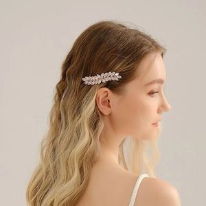 Bridal Hair Barrette | Silver Hair Clips | Wedding Hair Accessories